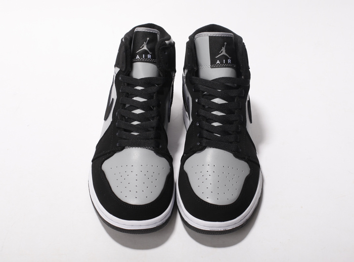 New Authentic Air Jordan 1 Black Grey Shoes - Click Image to Close