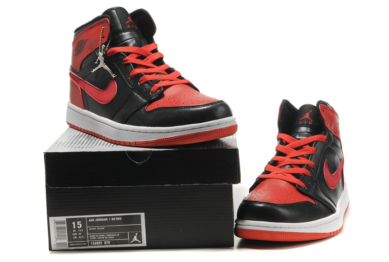 New Air Jordan 1 Black Red White With Brand Quality - Click Image to Close