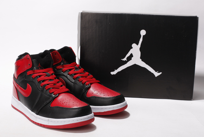 New Air Jordan 1 Black Red White With Brand Quality - Click Image to Close