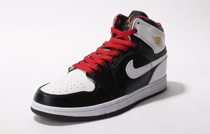 Cheap New Air Jordan 1 Black White Red