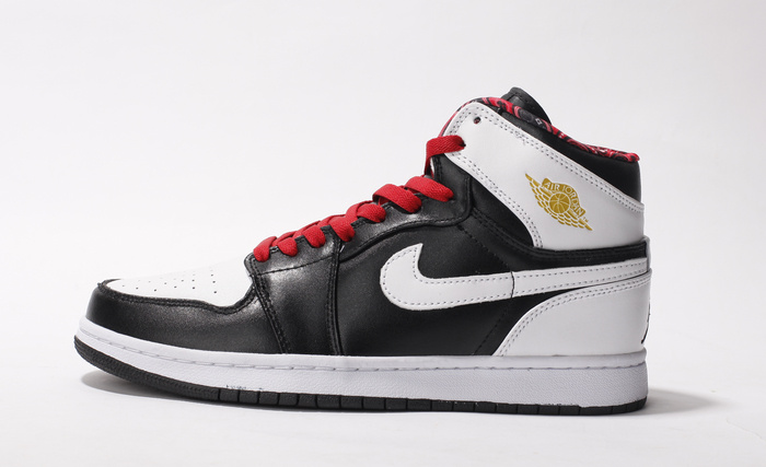 Cheap New Air Jordan 1 Black White Red