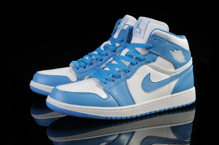 Cheap Real 2015 Jordan Jordan 1 Light Blue White