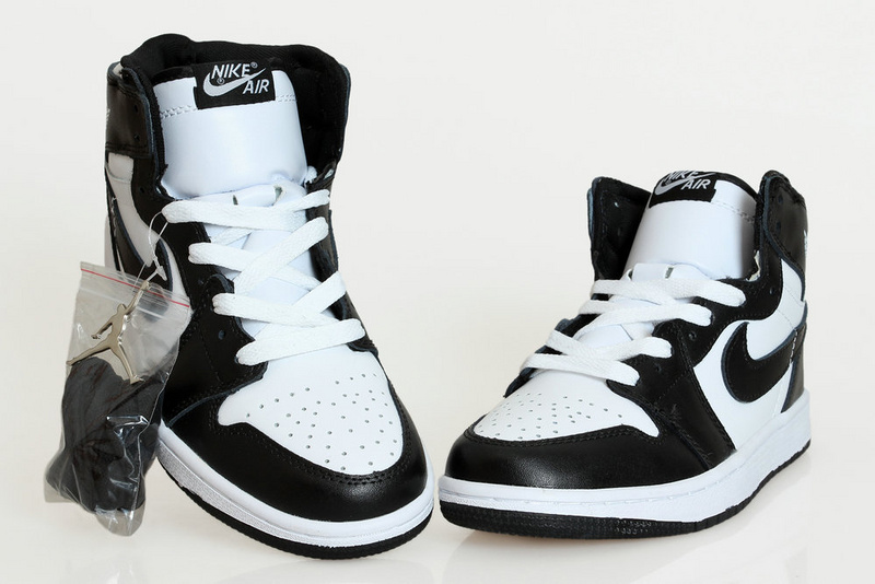 Cheap Real 2015 Jordan Jordan 1 Black White - Click Image to Close