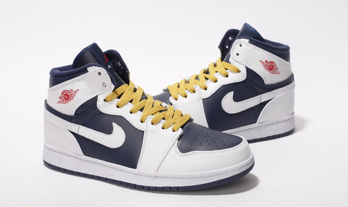 Cheap New Air Jordan 1 White Blue Yellow