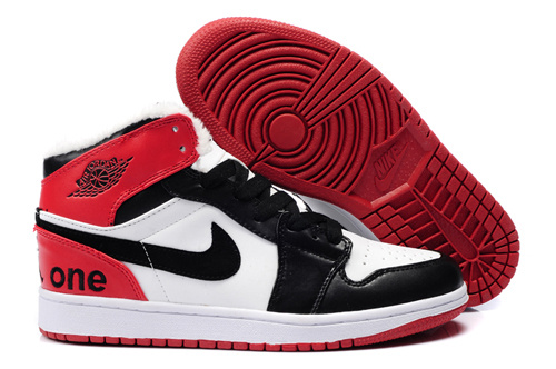 Cheap New Air Jordan 1 White Red Black