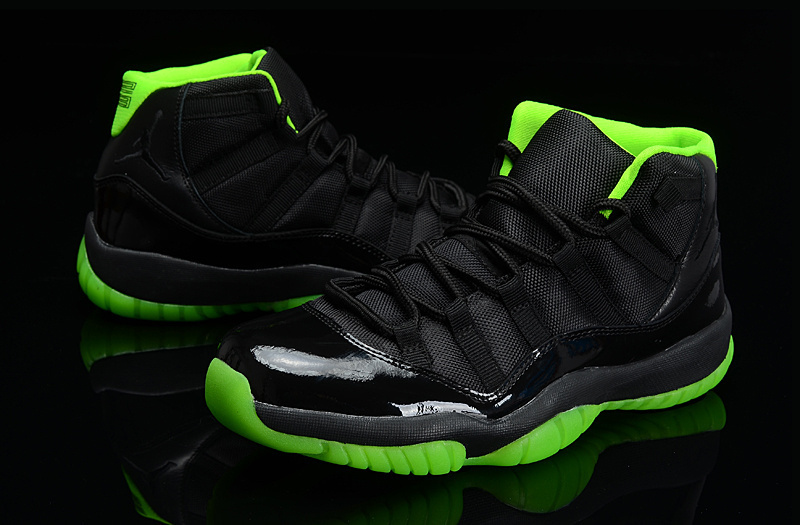 Cheap Real 2015 Jordan Jordan 11 Days Of Flight Black Green