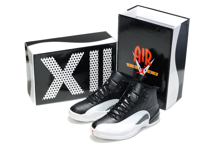 New Air Jordan Shoes 12 Black White