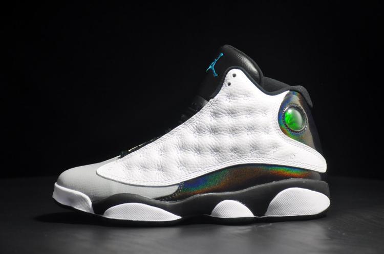 Cheap Real 2015 Jordan Jordan 13 Earl White Black Grey