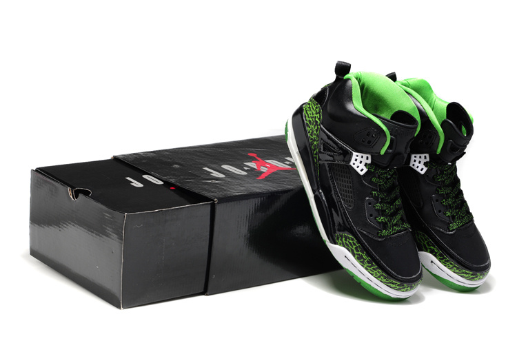 New Air Jordan Shoes 3.5 Black Green White - Click Image to Close