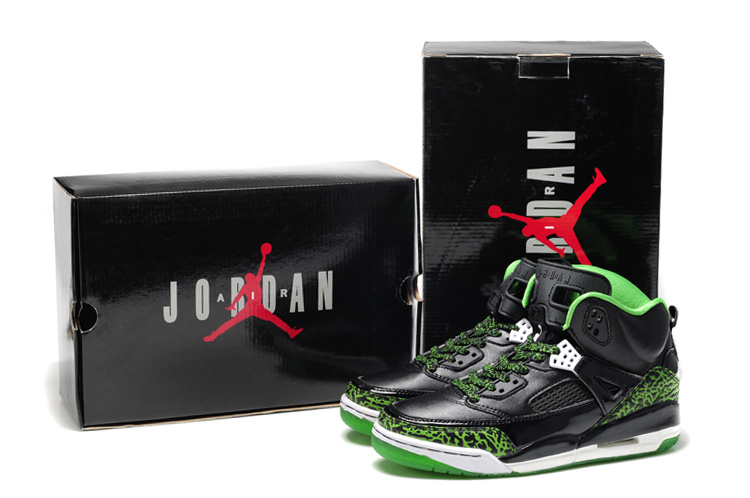New Air Jordan Shoes 3.5 Black Green White
