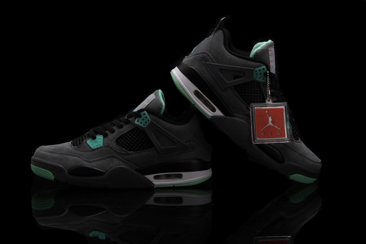 Cheap Real 2015 Jordan Jordan 4 Black Green