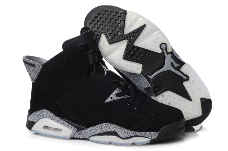 New Air Jordan Shoes 6 Black Grey