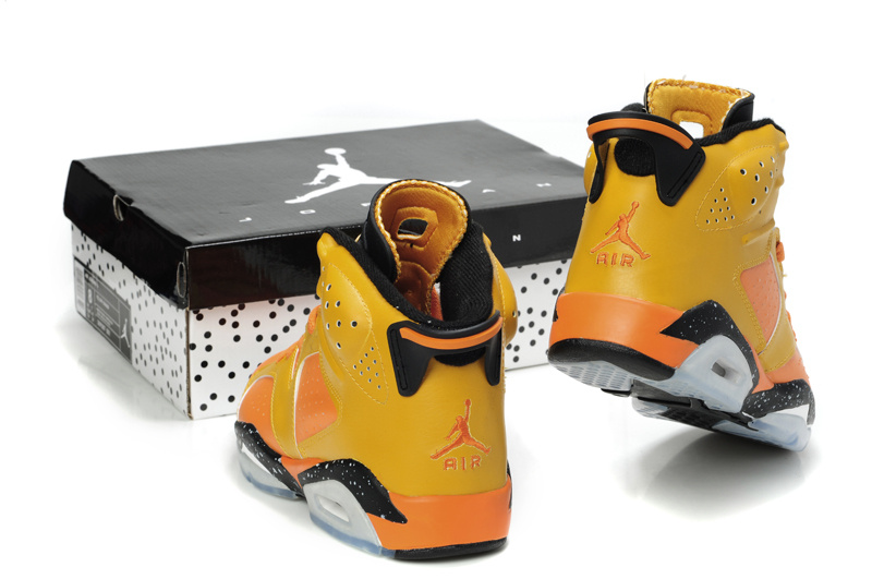 New Air Jordan 6 Orange Black Grey