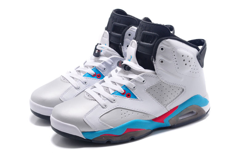 Cheap Real 2015 Jordan Jordan 6 White Blue Red Black - Click Image to Close