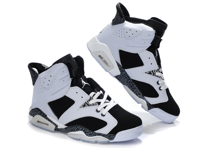 New Air Jordan 6 White Black Cement Shoes