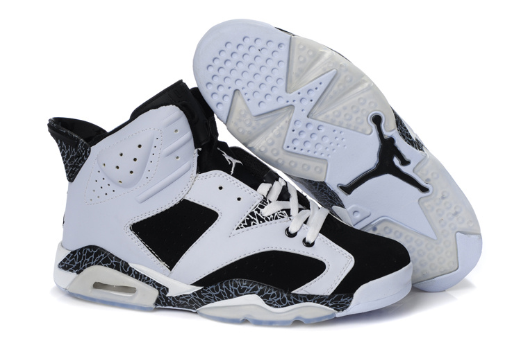New Air Jordan 6 White Black Cement Shoes