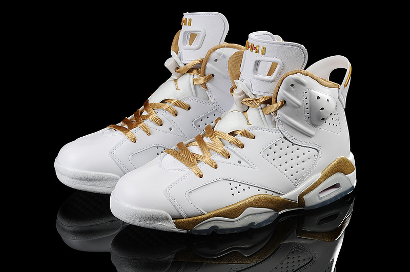 Cheap Real 2015 Jordan Jordan 6 White Gold