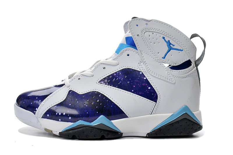 Cheap Real 2015 Jordan Jordan 7 Purple White Light Blue - Click Image to Close