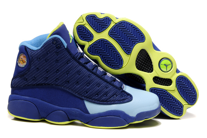 Cheap New Air jordan 13 Dark Blue White - Click Image to Close