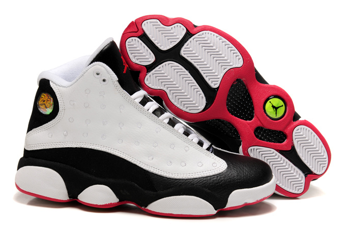 Cheap New Air jordan 13 White Black Red