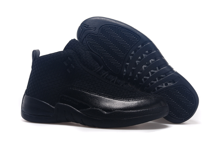 2015 New Arrival All Black Jordan 12 Future Shoes - Click Image to Close