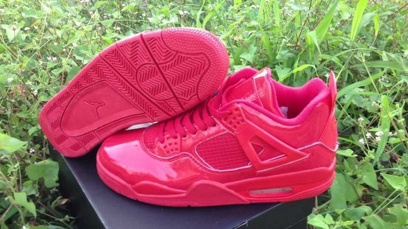 Real Jordan 4 Retro All Red Shoes