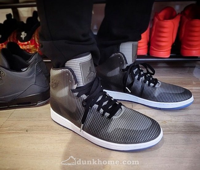 Real Jordan 4LAB1 Black Grey Shoes - Click Image to Close