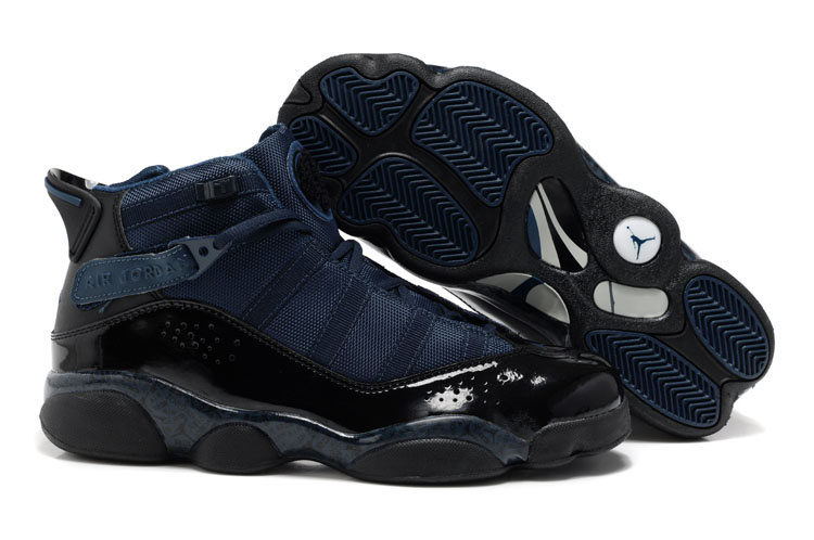 New Six Rings Shoes Dark Blue Black