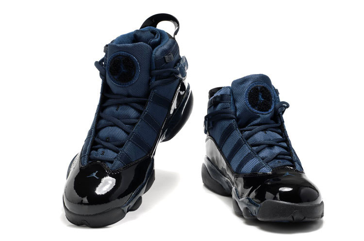 New Six Rings Shoes Dark Blue Black