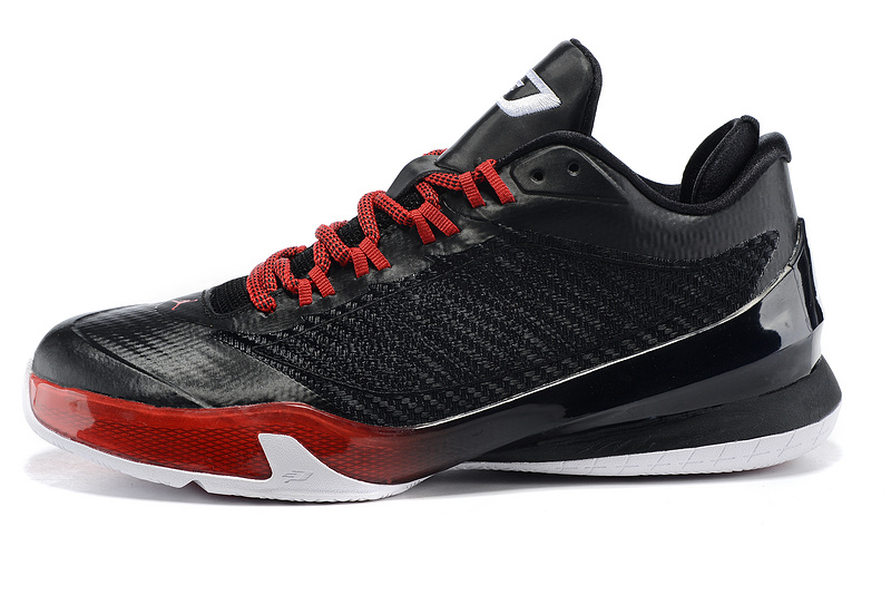 Real Nike Jodan CP3 8 Black Red Shoes - Click Image to Close