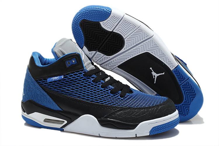 Real Air Jordan Flight Club 80S Dark Blue Black Shoes - Click Image to Close