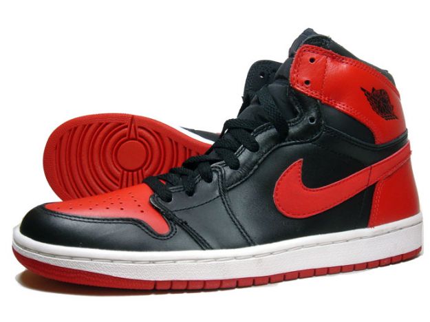 Cheap Air Jordan 1 Shoes Black Varsity Red