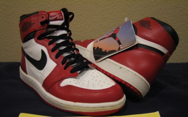 Cheap Air Jordan 1 Shoes Original 1 Shoes985 White Black Red - Click Image to Close