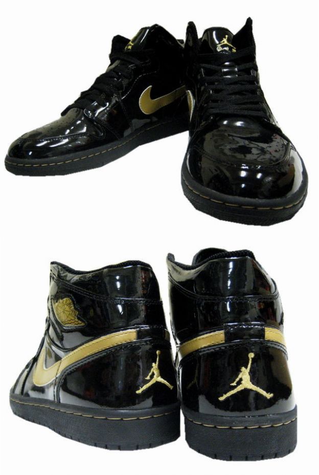 Cheap Air Jordan 1 Shoes Retro Black Metallic Gold