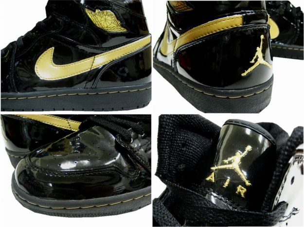 Cheap Air Jordan 1 Shoes Retro Black Metallic Gold - Click Image to Close