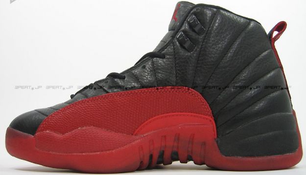 Cheap Air Jordan Shoes 12 Original Playoffs Black Varsity Red