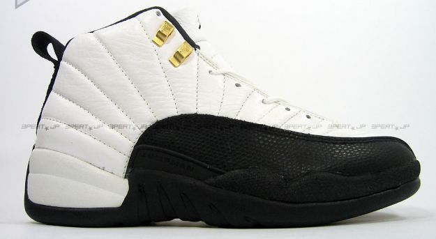 Cheap Air Jordan Shoes 12 Original Taxi White Black