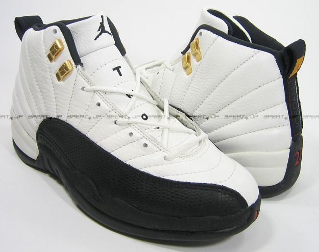 Cheap Air Jordan Shoes 12 Original Taxi White Black