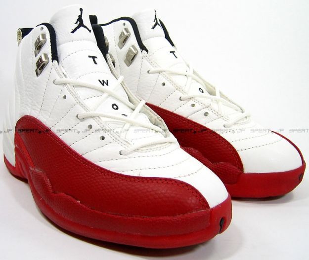 Cheap Air Jordan Shoes 12 Original White Varsity Red Black - Click Image to Close