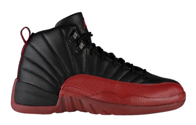 Cheap Air Jordan Shoes 12 Retro Playoffs Black Varsity Red - Click Image to Close