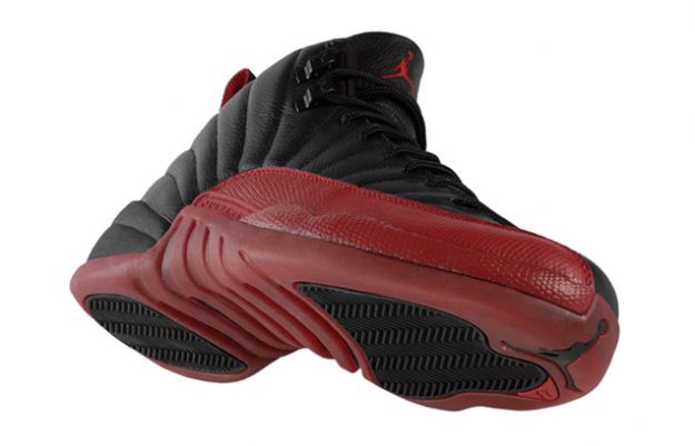 Cheap Air Jordan Shoes 12 Retro Playoffs Black Varsity Red