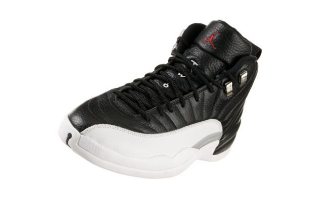 Cheap Air Jordan Shoes 12 Retro Playoffs Black White Varsity Red - Click Image to Close