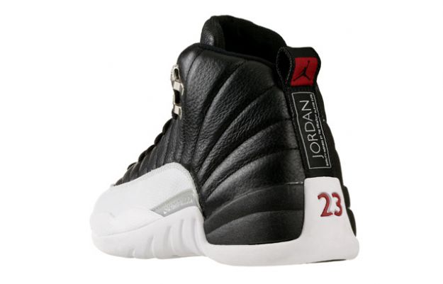 Cheap Air Jordan Shoes 12 Retro Playoffs Black White Varsity Red