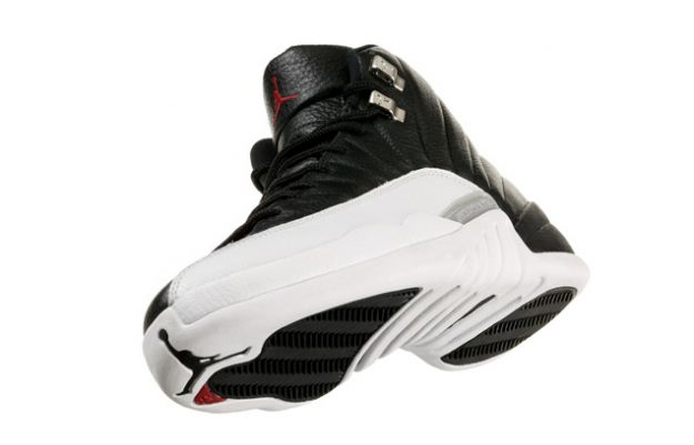 Cheap Air Jordan Shoes 12 Retro Playoffs Black White Varsity Red