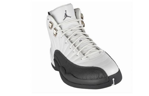 Cheap Air Jordan Shoes 12 Retro White Flint Grey Metallic Silver - Click Image to Close