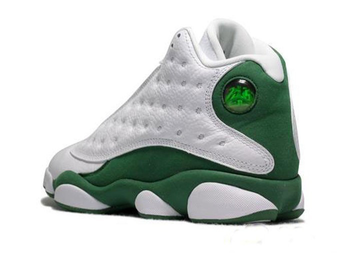 Cheap Air Jordan Shoes Retro 13 White Green - Click Image to Close