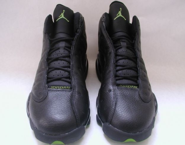 Cheap Air Jordan Shoes 13 Retro Altitudes Black Green - Click Image to Close