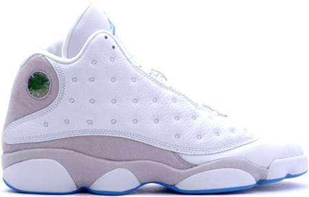 Cheap Air Jordan Shoes 13 Retro White Grey University Blue