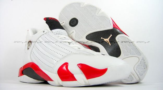 Cheap Air Jordan Shoes 14 Original White Black Varsity Red 2 - Click Image to Close