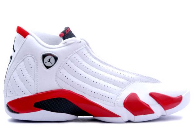 Cheap Air Jordan Shoes 14 Retro White Black Varsity Red - Click Image to Close